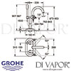 Grohe Atrio Bath Shower Mixer Dimensions